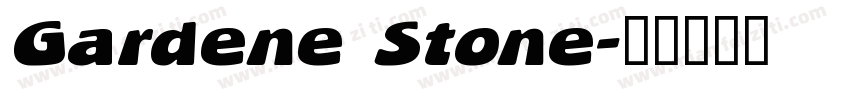 Gardene Stone字体转换